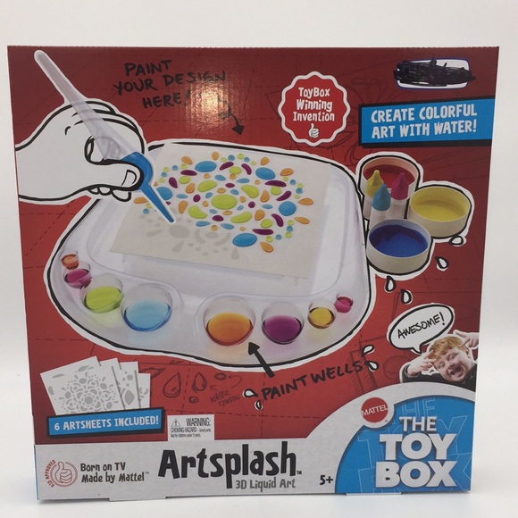 Artsplash 3D Liquid Art Create Colourful Art with Water 6 Artsheets Matt… - Picture 1 of 10